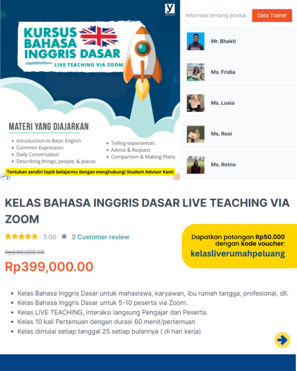 mentorship bahasa inggris